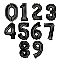 Фолиеви цифри - Черни - 40см