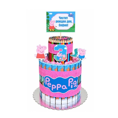 Торта с книжки - Peppa Pig - Pink